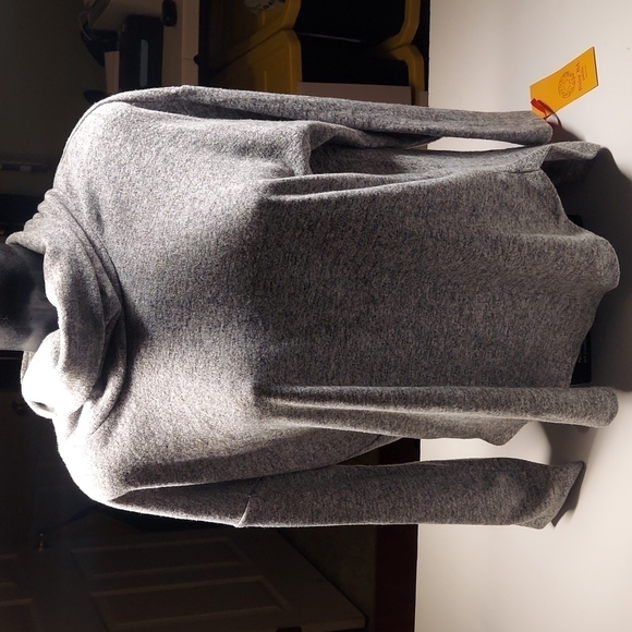 Ruby Rd. Petite Heather Gray Cowl Neck Sweater Size PM - Picture 13 of 13